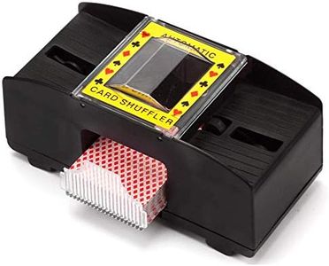 RIANZ Automatic 2-Deck Poker Playing Card Shuffler Machine - 2 Deck Playing Cards Free, Pack of 1