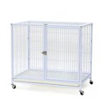 Dear Pet 95cm Heavy-Duty Foldable Dog Cage – Sturdy Metal Crate with Double Doors, Secure Lock & Removable Tray for Medium to Large Dogs