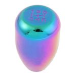 uxcell Universal Car Auto SUV 5 Speed Type-R Style Manual Aluminum Gear Shift Knob Stick Shifter Colorful with Adapters M8/M10/M12