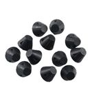 LuxeGlee 12pcs Football Boots Studs, Football Rugby Cleats Replacement Studs Metal-Tipped Nylon Studs, Durable & Wear-Resistant, Football Boots Accessories, 8pcs 13mm + 4pcs*16mm Black