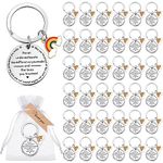 Otuuz 108 Pcs Thank You Teacher Gifts Set 36 Thank You Keychain 36 Organza Bags 36 Thanks Tags Appreciation Gifts for Employee Teacher Colleagues Women Farewell