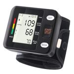 ARSIMAI Blood Pressure Machine for Home Use,Automatic Blood Pressure Monitor,Blood Pressure Cuff Wrist with Backlight Display,2x99 Memory,Adjustable Cuff,Battery or USB C Charging Powered,Black