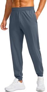 Soothfeel Men's Joggers with Zipper Pockets Golf Joggers Lightweight Sweatpants Athletic Workout Pants for Men Track 30" (Dusty Blue, L)