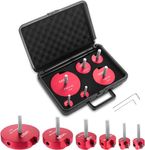 LudoPam PVC Pipe Reamer Tool Kit with 3/4 inch,1 inch, 1-1/2inch, 2inch, 3inch, 4inch Head Aluminum, for SCH40 PVC, ABS PVC Pipe and CPVC,Contains PPR75, PPR100, PPR150, PPR200, PPR300 and PPR400