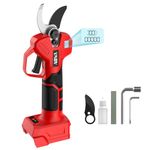 Electric Pruning Shears for Milwaukee M18 Battery, Portable Cordless Pruning Shears with LCD Display and SK5 Blades, 0.8-1.2 Inch Adjustable Cutting Diameter for Pruning