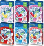 Wyler's Light Singles To Go Drink Mix, Variety 6 Pack, Pink Lemonade, Strawberry Lemonade, Fruit Punch, Cherry, Raspberry, and Raspberry Lemonade (48 Drink Sticks Total)