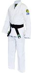 FUJI BJJ Uniform for Kids and Adults - Brazilian Pride Special Edition Jiu Jitsu Kimono Gi with White Belt (White/A3)