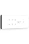 IOTICS Smart Wifi Board: 7 x Switch & 1 FanModule. Finger Touch, Remote, App Control. Voice via Google Home/Alexa. Home Automation Solution (White)