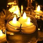 Teynewer LED Tea Light Candles, 12 Pack Waterproof Flameless Floating LED Candles, Battery Operated Flickering Floating Tea Lights in Warm White for Wedding, Party, Bath, Hot Tub, Spa, Pool, Pond