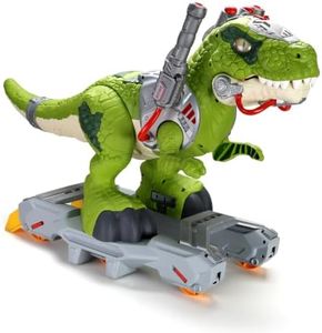 Wdebay Dinosaur Ride On Toy Cars for Kids, Toddler Electric Ride On Toys with Music, Light & Smoke, 3-5 Year Old boy Gift, Preschool Kids Scooter Foot-to-Floor Walker for Indoor Outdoor Christmas