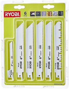 Ryobi RAK06RB Reciprocating Saw Blade Set, 6 Piece,White