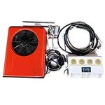 CNCEST Two Packages 12V Truck Bus RV Air Conditioner Kit - Universal Electric A/C Unit for Cab Cooling - Portable Split AC with High 12000BTU for Caravan or Truck Cab Two Packages (Red 12V)