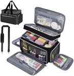 Anitor Sewing Supplies Organizer, Double Layer Sewing Storage Organizer