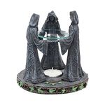 Nemesis Now Magik Circle Oil Burner 16cm Grey, Resin