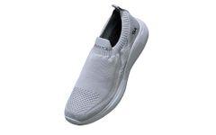 Neeman's Everyday Basic Slipon's for Men | Comfortable, Flexible & Breathable Casual Walking Shoes | Light Grey UK6