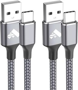 Aioneus USB C Cable 1M 2Pack, USB A to USB C Charger Cable Nylon Braided USB Type C Cable Fast Charging Cord for Samsung Galaxy S23 S22 S21 S20 S10 S9 S8, Huawei P40 P30 P20, Google Pixel, Switch