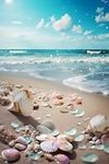 5D Seashells Beach Diamond Painting