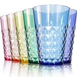 SCANDINOVIA - 950ml Unbreakable Premium Iced Tea Drinking Glasses Tumbler (Set of 6) - BPA Free Super Grade Acrylic Plastic Cups - Dishwasher Safe, Juice, Beverages, Drinks, Cocktails