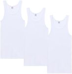 ABANDERADO Men's Pack Camisetas Tirantes Ocean Canalé Tank Top (Pack of 3), White, M