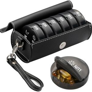 Pilulier Semainier,Pilulier Voyage,Pilulier Journalier,Dose 2 fois par jour,Semainier Medicament 7 Jours 14 Compartiments,Matériaux Sans Bisphénol A et Sûrs,Pour les Huiles de Poisson,les Vitamines