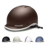 Ckorison Bike Helmet for Adult Men and Women, Bicycle Helmet for Commuting Road Biking Skating with Adjustable Dial Size 56-61cm (Coffee)