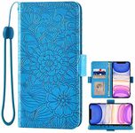 MojieRy Phone Cover Wallet Folio Case for Samsung Galaxy S5, Premium PU Leather Slim Fit Cover for Galaxy S5, 1 Photo Frame Slot, 2 Card Slots, Precision Cut-Outs, Blue