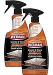 Weiman Granite Cleaner Polish and Protect 3 in 1-2 Pack - Streak-Free, pH Neutral Formula for Daily Use on Interior & Exterior Natural Stone