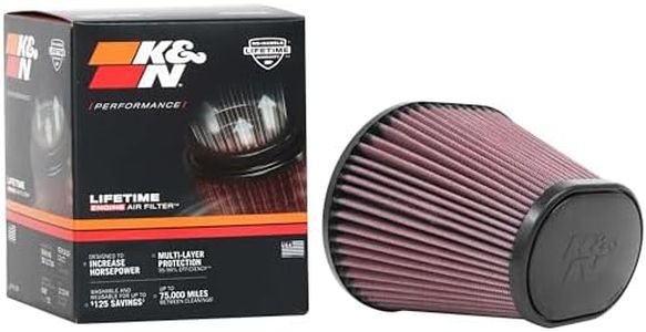 K&N Filtro Aria Universale Ovale/Conico 100mm flangia 174x134 base, 114x82 top, 127mm altezza (RU-70031)