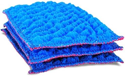 No Odor Scrub Pads (3PK) - Best Alternative to Kitchen Sponges and Scrubbers - Ecofriendly Reusable Sponge & Scrubber for Cleaning Dishes - All Purpose Scrubbing Pads - Dishwashing, Camping