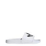 adidas Originals mens Adilette Lite Slides Slipper, white/black/white, 10 US