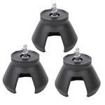 3Pcs Golf Ball Pickup Tool 3-Prong Golf Ball Retriever Grabber Pick Up Back Saver Claw Accessory for Golf Putter Grip