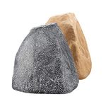 OSD Audio RX805 Weather Resistant Indoor/Outdoor Rock Speaker, Pair (Granite Grey)