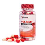 Transformium Nutrition Yo-Gut Prebiotic and Probiotic Capsules for Men & Women with 30 Billion CFU, 150mg FOS for Weight Management, Immunity Boost Healthy Gut and Digestion (60 Capsules)