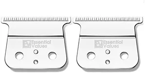 2-Pack Essential Values Out-liner Replacement Blades for Andis Shaver (#04521) – Aftermarket Replacement For Models GTO, GTX, GO Hair/Beard Trimmers | Made from the Finest Carbon Steel