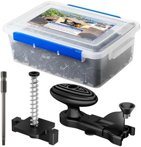 1000 PCS Hidden Deck Fasteners for Composite Decking,Nylon Deck Clips with 316 Stainless Steel Screws&Installation Tool,Universal Hidden Deck Clips for Wood&Composite Boards,Rust-Proof,Easy Install