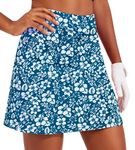 Ekouaer Womens Skorts with Pockets Light Weight Soft Sports Skirts with Boy Shorts for Tennis