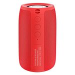 MusiBaby Bluetooth Speaker,Outdoor,Portable,Waterproof,Wireless Speakers,Dual Pairing,Bluetooth 5.0,Loud Stereo,Booming Bass,1500 Mins Playtime for Home,Party,Gifts(Pure Red, M68)