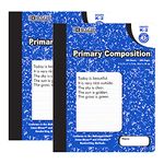 BAZIC Primary Journal Composition Book Blue Marble, 100 Sheet Writing Grades K- 2 Notebook Journal Comp Notebooks for Kindergarten Kids School, 2-Pack