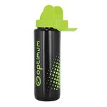 Optimum Hygienic Aqua Spray Water Bottle Black Fluorescent Yellow 800 ml