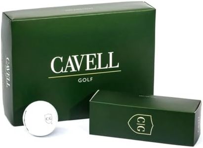 Cavell Golf AX | 12 Golf Balls | High-Velocity Golf Ball | 2-Piece Surlyn(R) Maximum Distance Golf Ball | Golf Gifts and Golf Accessories