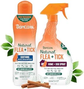 Natural Flea & Tick Soothing Shampoo & Bedding Spray Bundle | Flea & Tick Prevention | Dog Shampoo | Flea & Tick Treatment Protects & Repels | Made in The USA