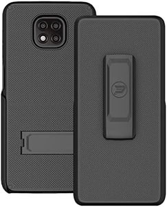 Wireless ProTech Case Compatible with Motorola Moto G Power 2021. Dual Layer Hybrid Case and Belt Clip Holster Combo