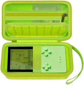 Againmore Hard Case Compatible with Analogue Pocket Handheld Game Console, Portable Mini Game Player Storage Bag for Video Games Cards, Charging Cable and Accessories (Box Only)-Green