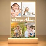 Personalized Christmas Photo Gifts for Kid/Baby/Family/Pet, Custom Collage Picture Frames with Photos, Personalized Acrylic Plaque with Night Light, Customized Picture Gifts for Girls, Boys