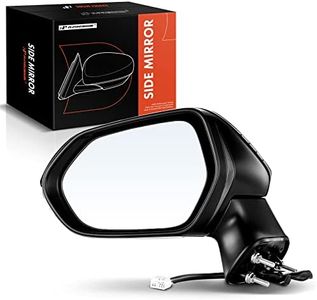 A-Premium Driver Side Power Door Mirror Compatible with Toyota Corolla 2019 2020 2021 2022 - Heated Manual Folding w/Turn Signal Black Outside Rear View Mirror