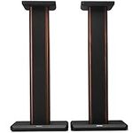 Edifier S2000MKIII Floor Speaker Stands, Heavy Duty 25.7 Inch Hollowed Speaker Stands, Floorstanding Wood Grain Speaker Stands for Home Theater, Easy Assembly - Brown (Pair)