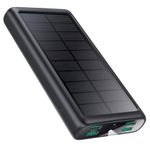 Power Bank Portable Charger 40800mAh, Upgraded 5 Outputs USB C Fast Charging Battery Pack Cell Phone Charger, Solar Charger with LED Flashlight for iPhone 16/15/14/13/12, Samsung Google Android Phones