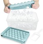 Round Ice Cube Tray with Lid & Bin 