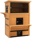 PawHut 3-Story Cat House Feral Cat