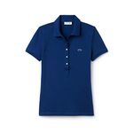 Lacoste Women's PF7845 Short Sleeve Polo Shirt,Blue (Inkwell Cc3),Manufacturer Size:36